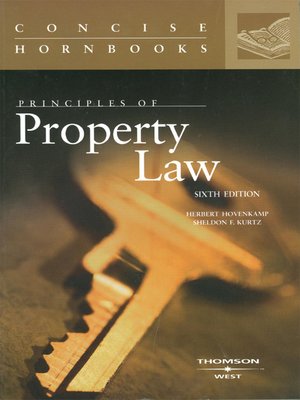 cover image of Principles of Property Law, 6th (Concise Hornbook Series)